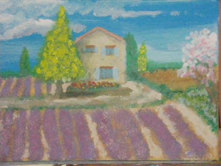 Tableau paysage provencal